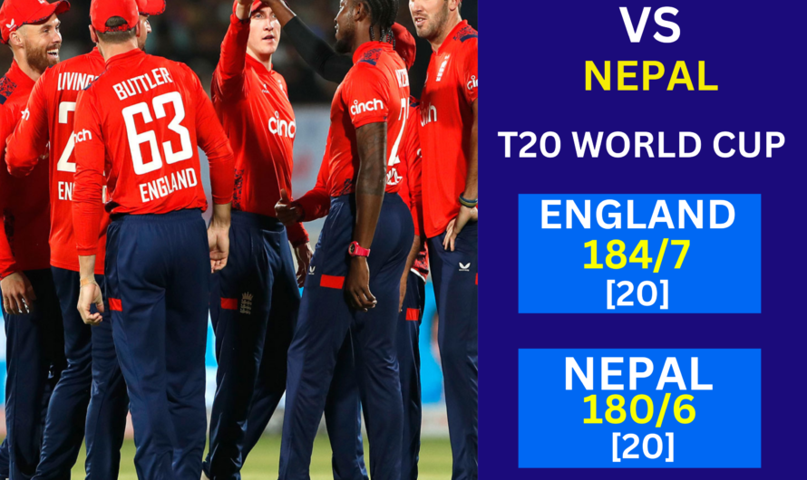 England Wins T20I World Cup Match vs NEPAL